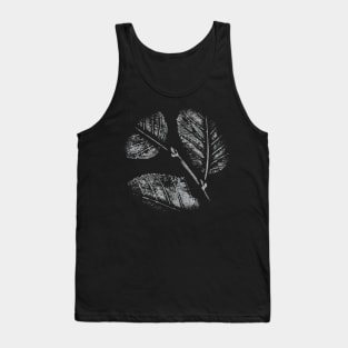 Beech Tree Leafes VINTAGE Background - Shabby Tank Top